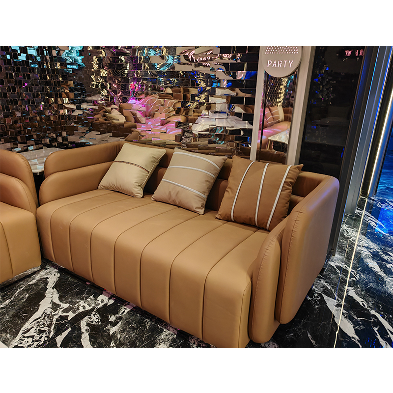 How does the ergonomic design of bar sofas effectively relieve fatigue from long-term sitting?